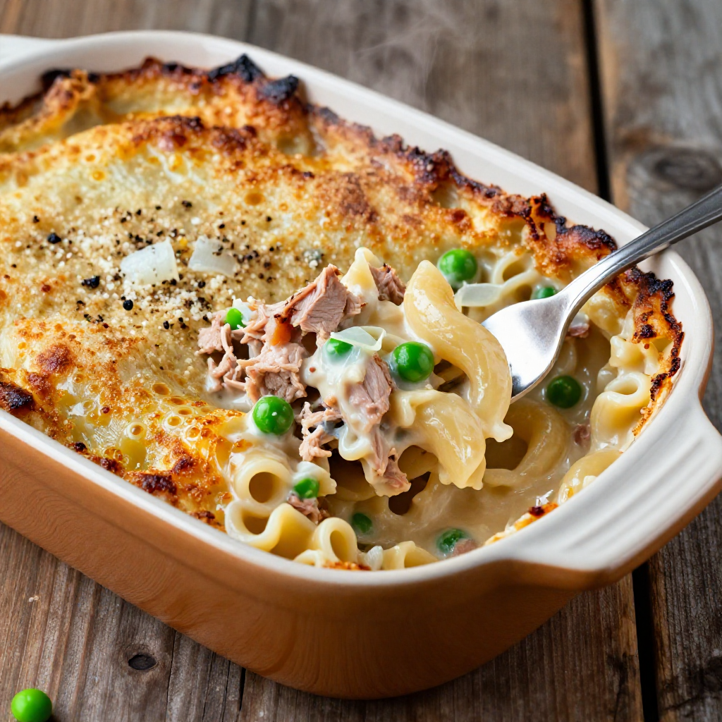 Tuna Alfredo Casserole