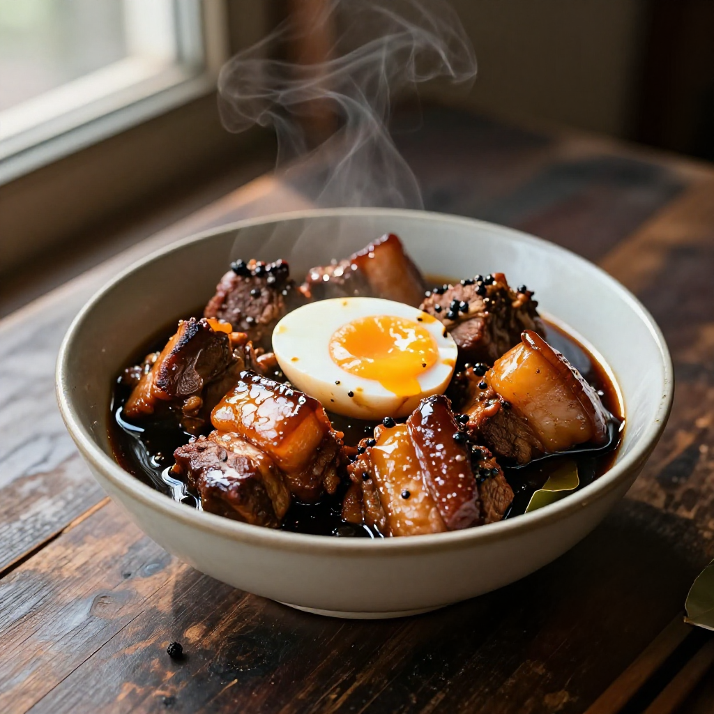 Adobong Baboy with Boiled Egg