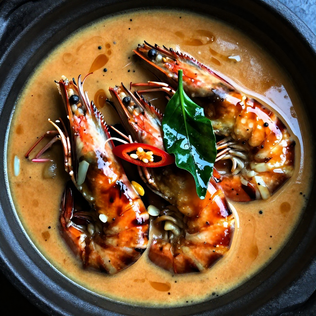 Adobong Hipon sa Gata