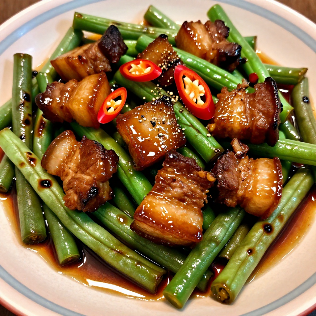 Adobong Sitaw with Pork