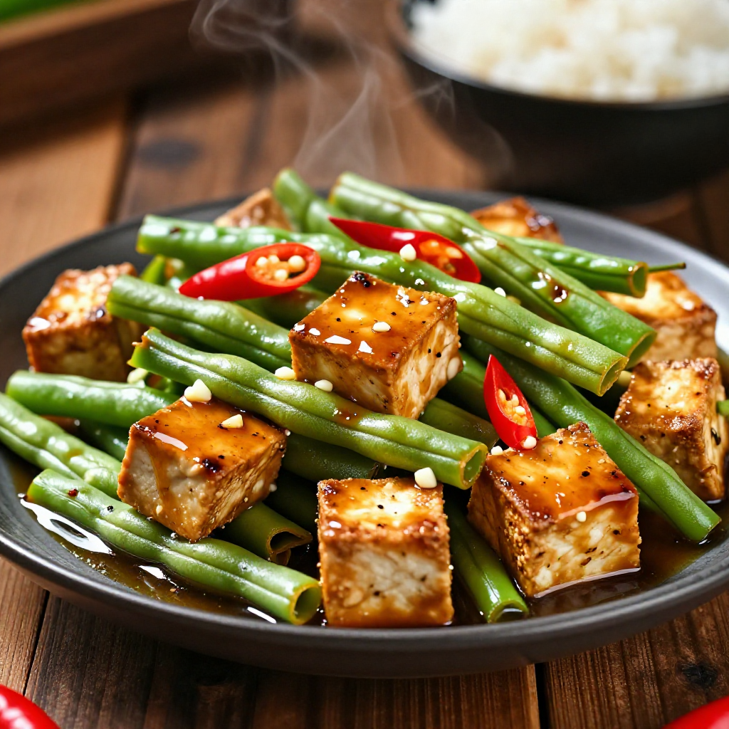 Adobong Sitaw with Tofu