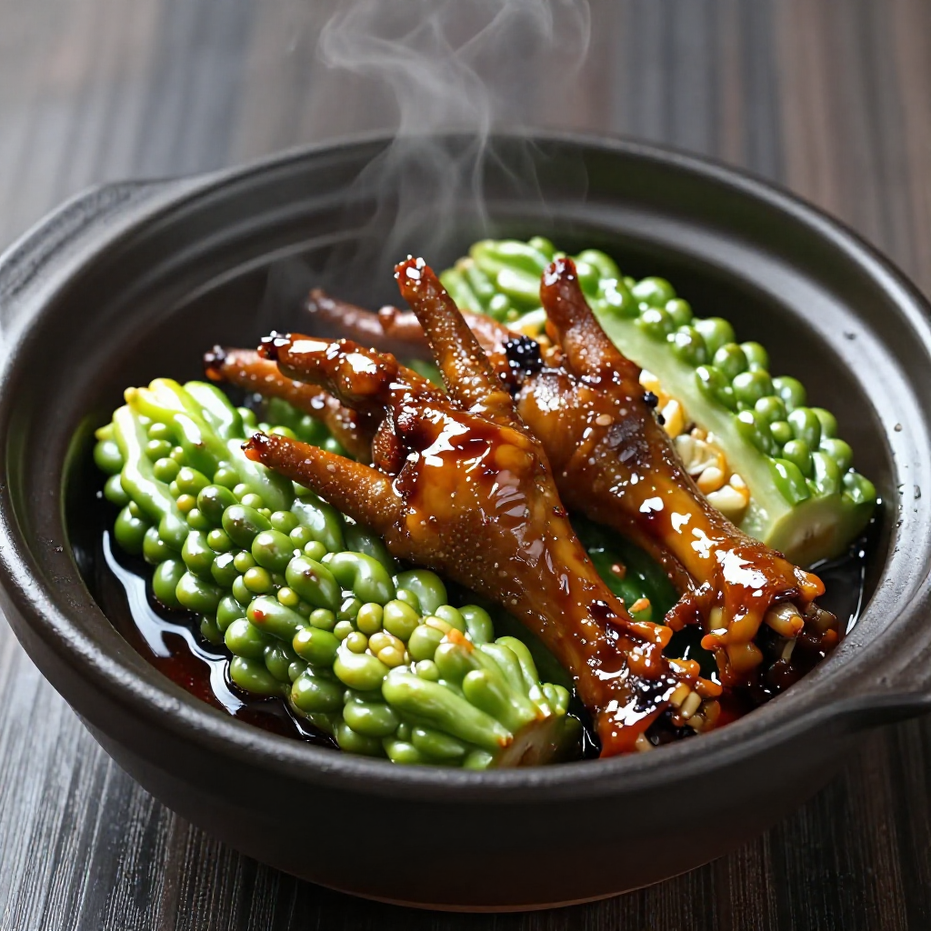 Ampalaya with Chicken Feet
