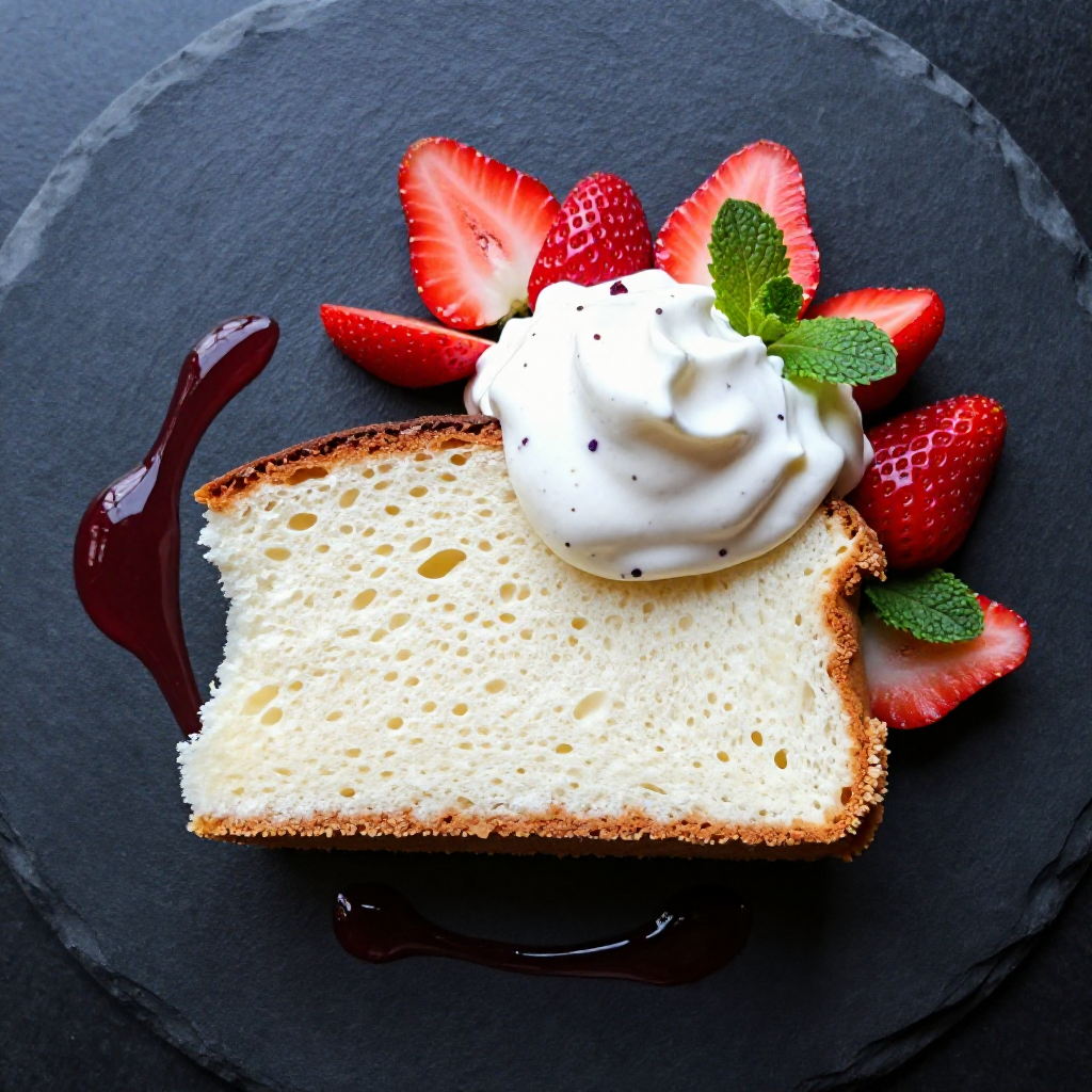 Angel Food Cake with Strawberries