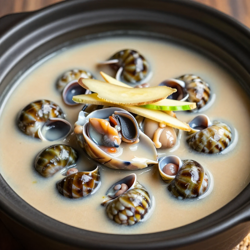 Apple Snails in Coconut Milk (Ginataang Kuhol)