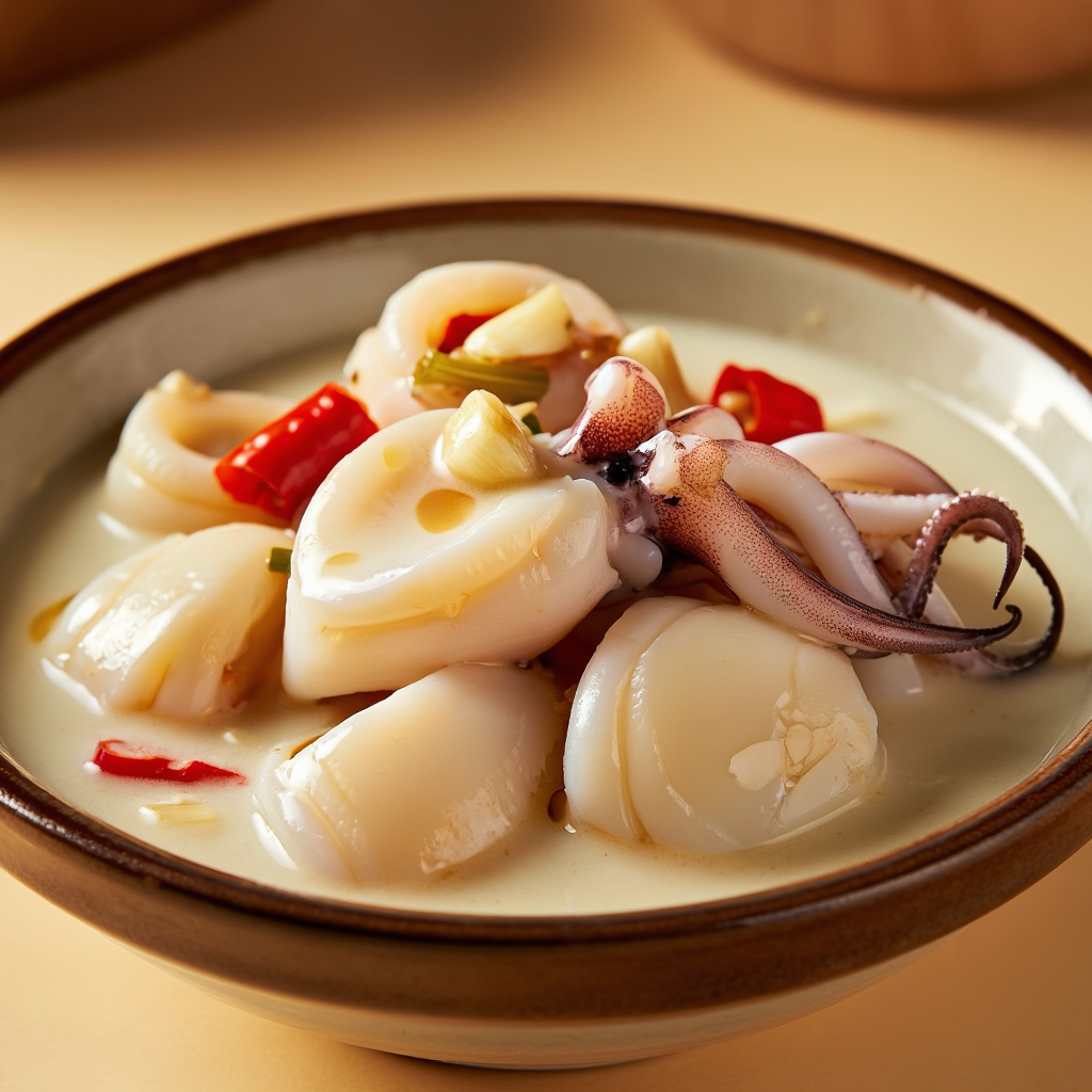 Adobong Pusit sa Gata