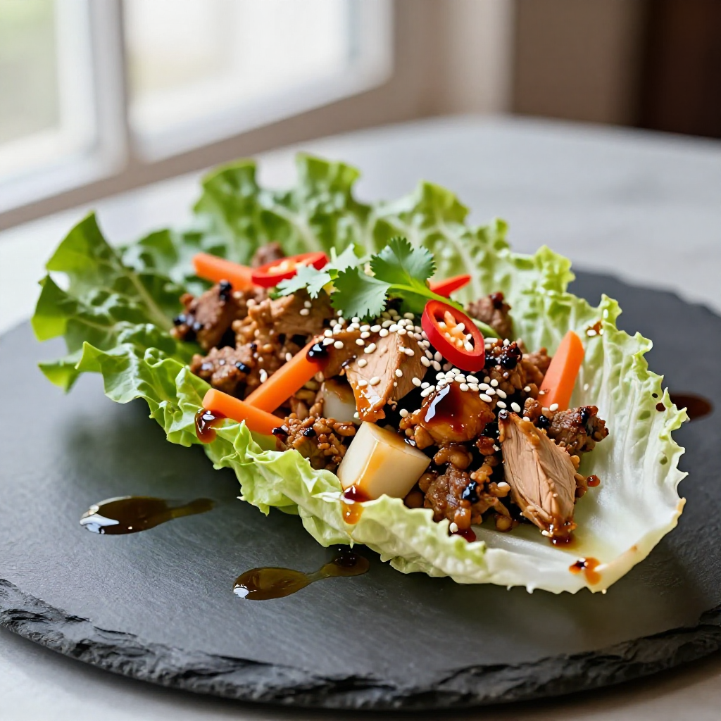 Asian Chicken Lettuce Wrap