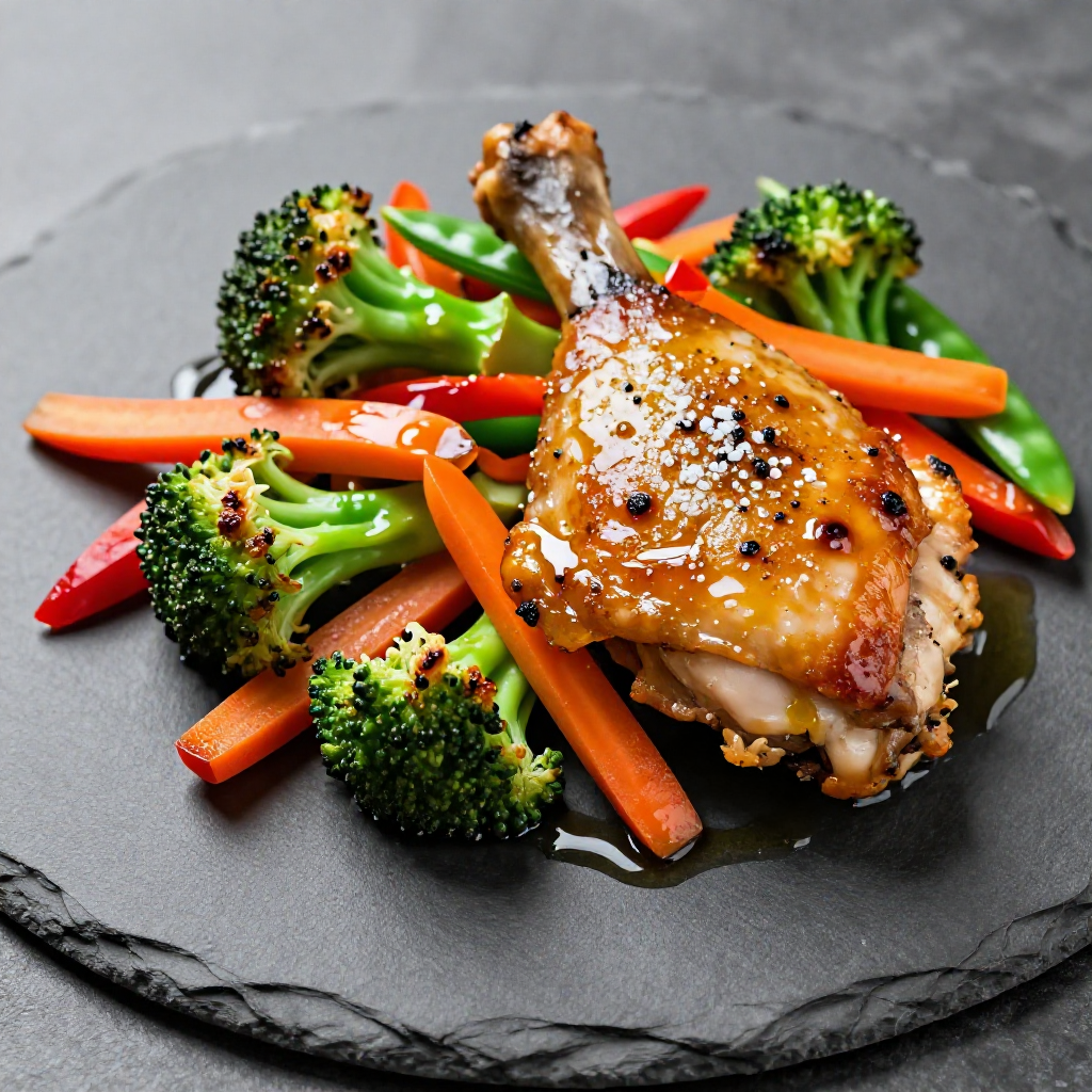Baked Chicken and Vegetable Stir Fry