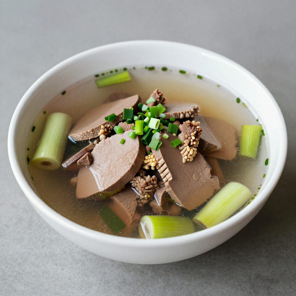 Bas-uy  (Pork and Liver Soup with Lemongrass and Chayote)