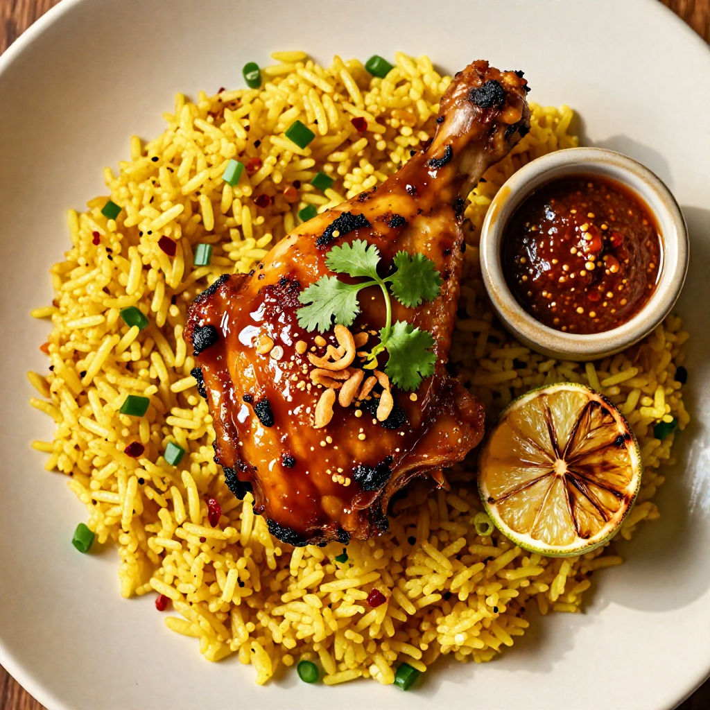 BBQ Chicken with Java Rice