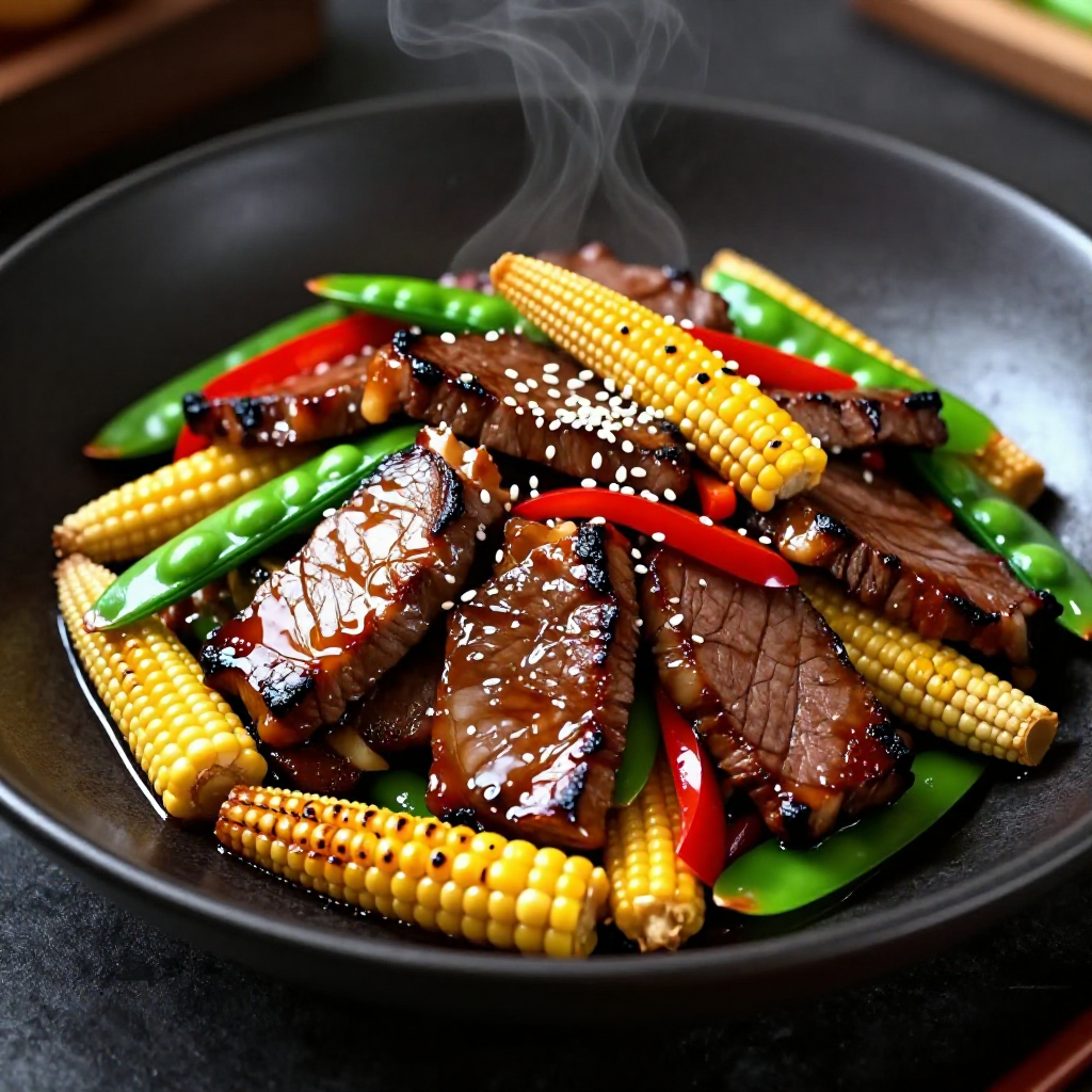 Beef and Baby Corn Stir Fry