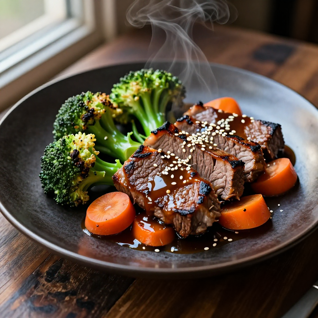Beef Broccoli  with Carrots