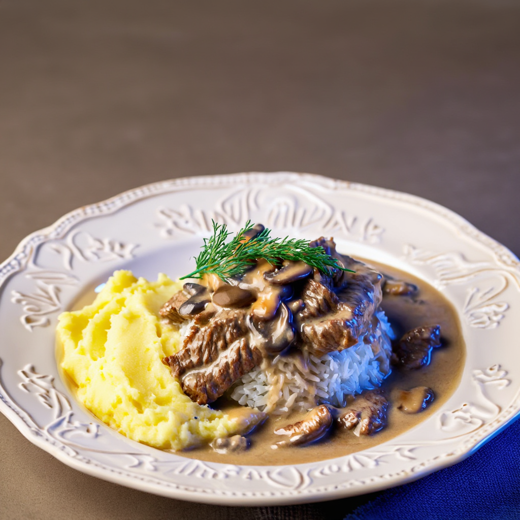 Beef in Creamy Mushroom Sauce