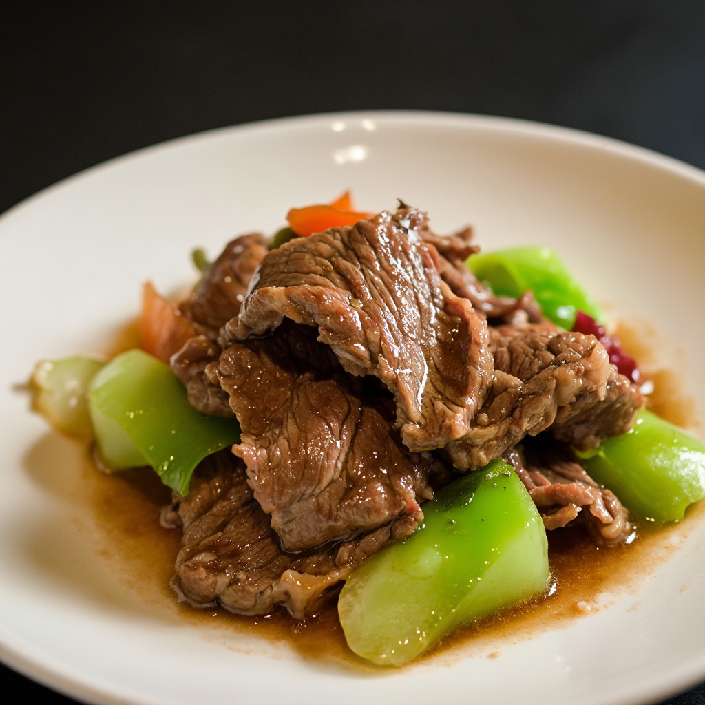 Beef Stir Fry in Oyster Sauce with Ampalaya