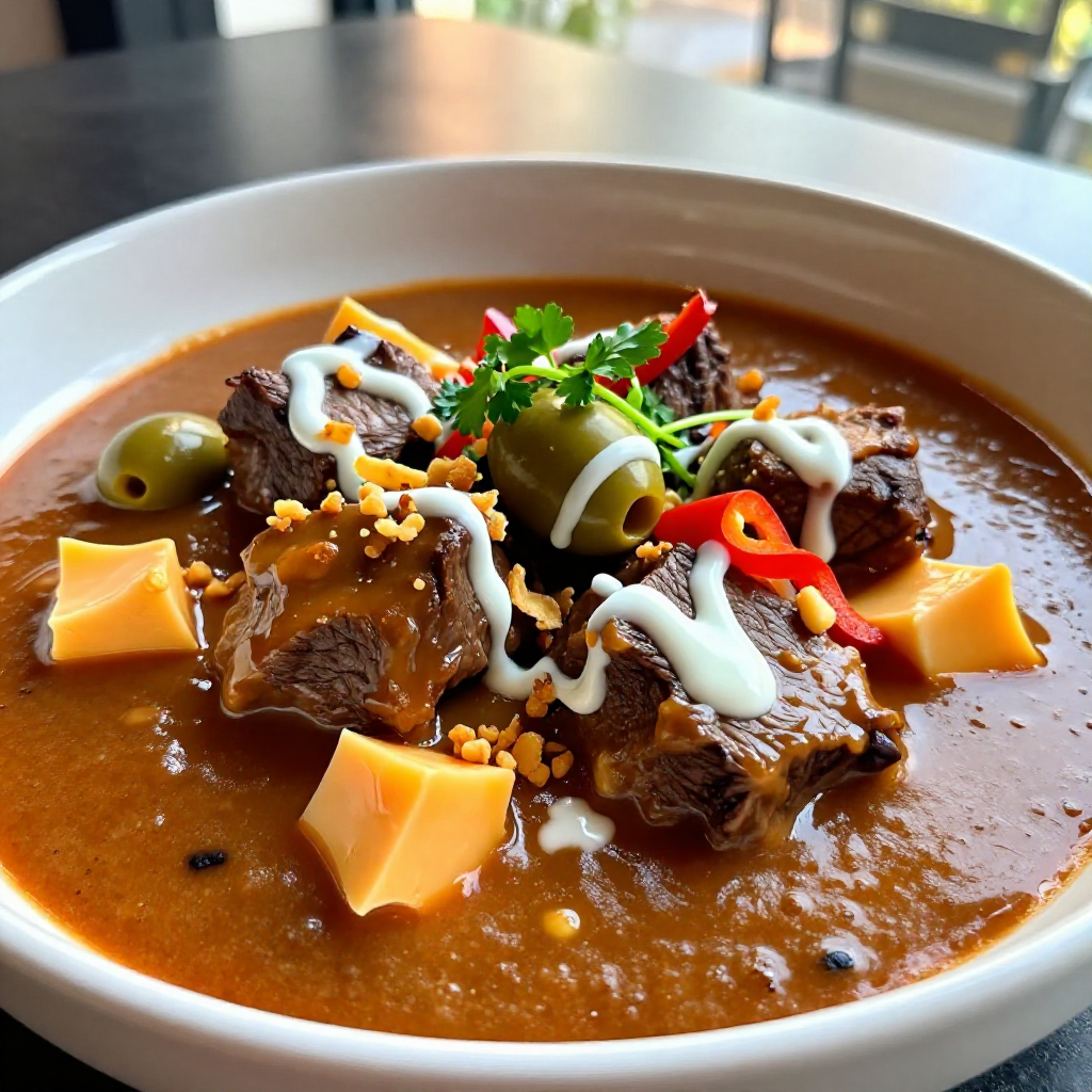 Beef Kaldereta sa Gata with Peanut Butter