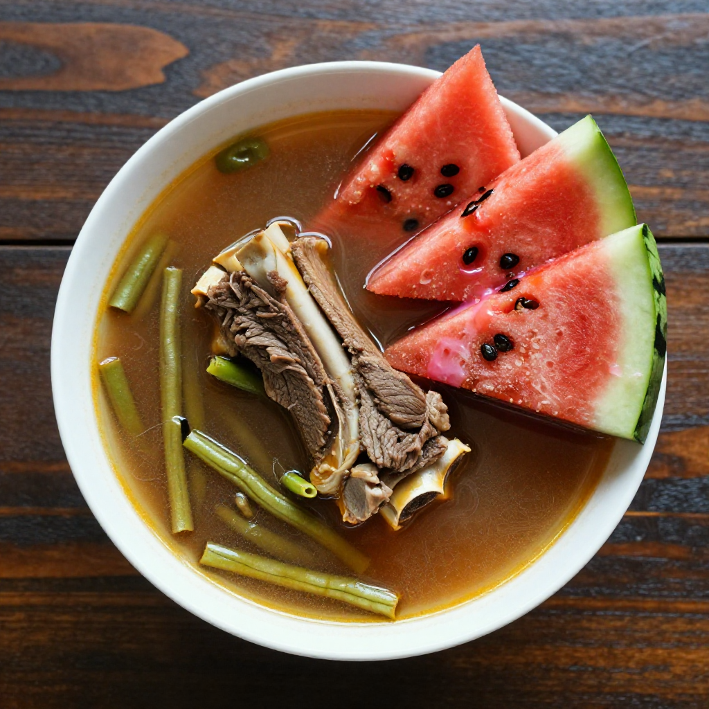 Beef Short Rib Sinigang Na May Pakwan