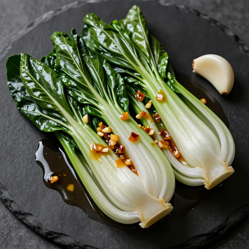 Bok Choy with Garlic and Oyster Sauce
