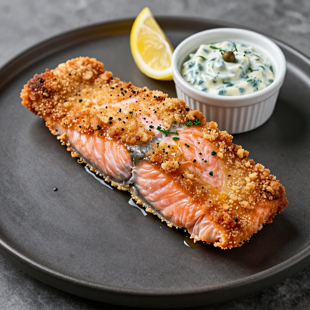 Breaded Fried Salmon