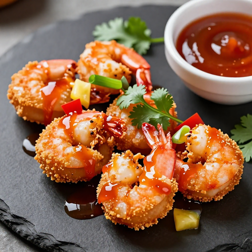Breaded Shrimp with Sweet and Sour Sauce