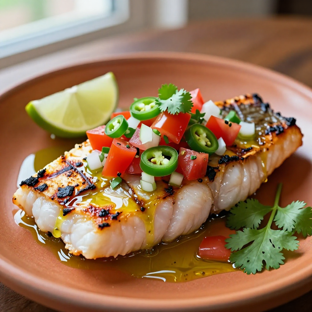 Broiled Red Snapper with Pico de Gallo