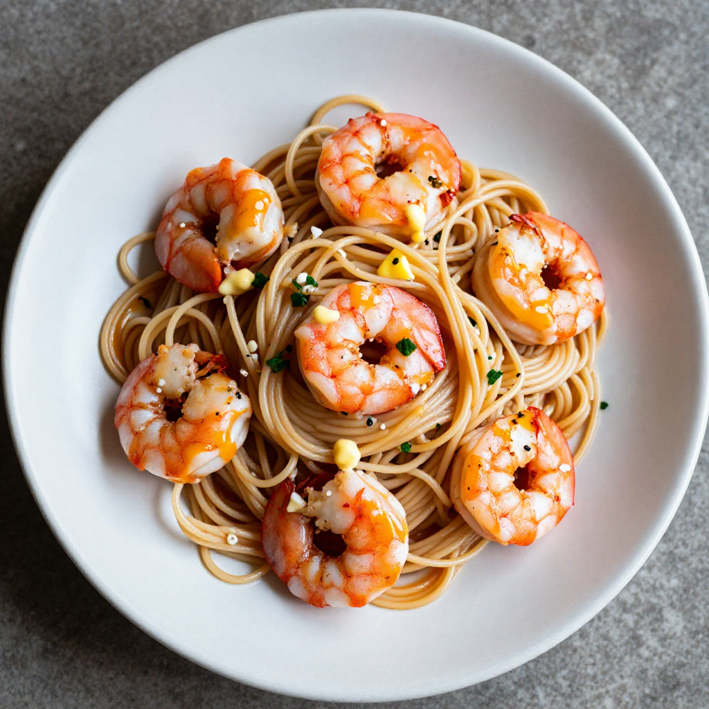 Butter Garlic Shrimp Pasta