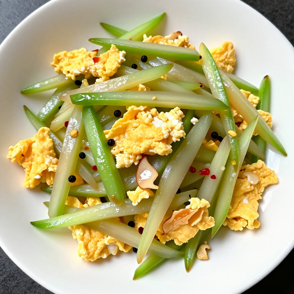 Chayote and Egg Stir-fry