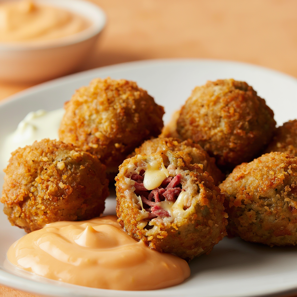 Cheesy Corned Beef Balls