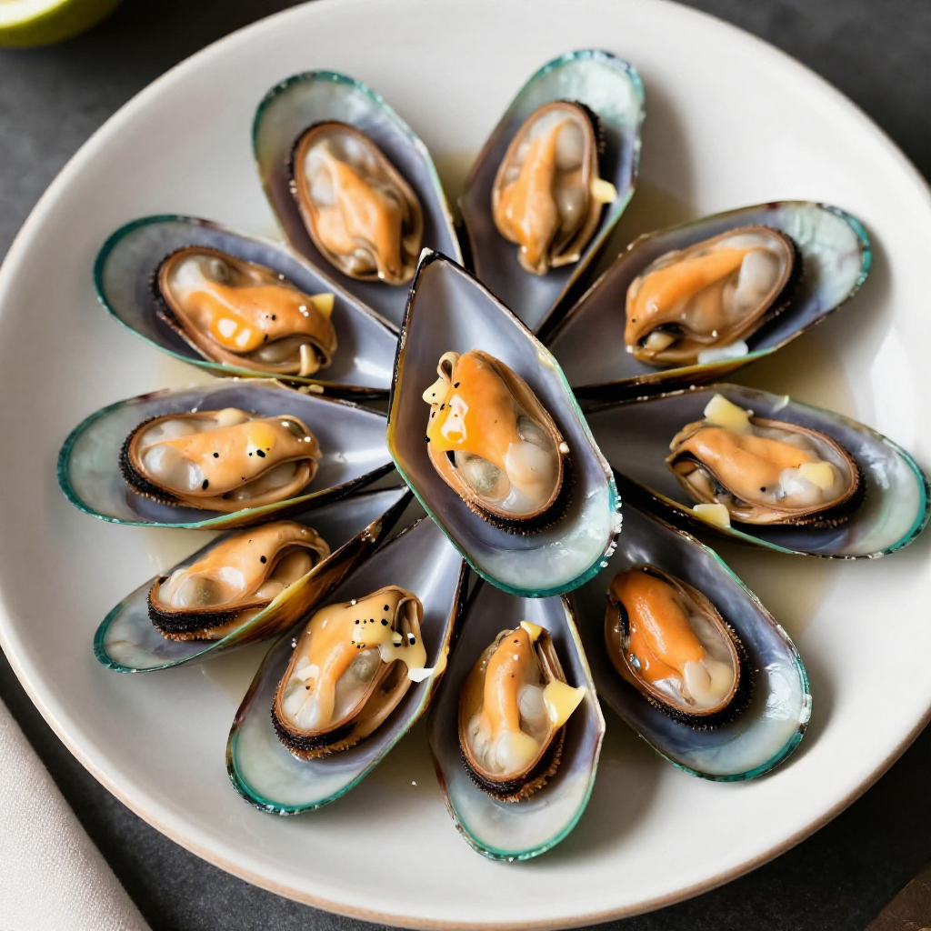 Cheesy Garlic Butter Mussels
