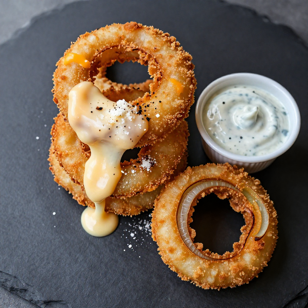 Cheesy Onion Rings