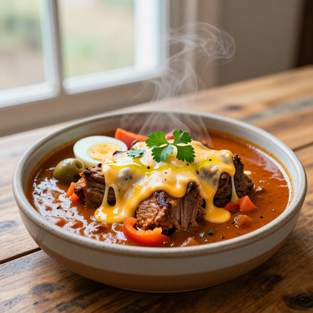 Cheesy Pork Caldereta