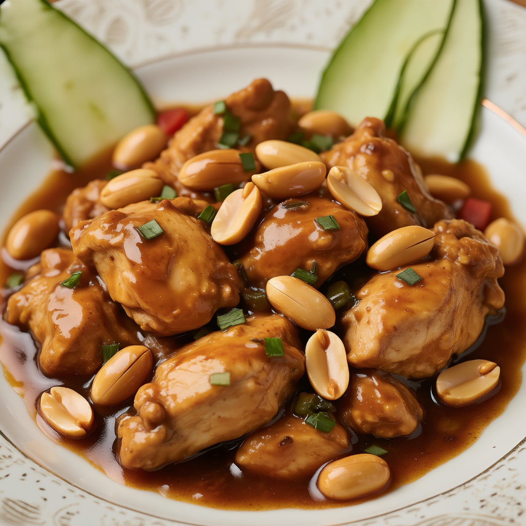 Chicken Adobo with Peanuts