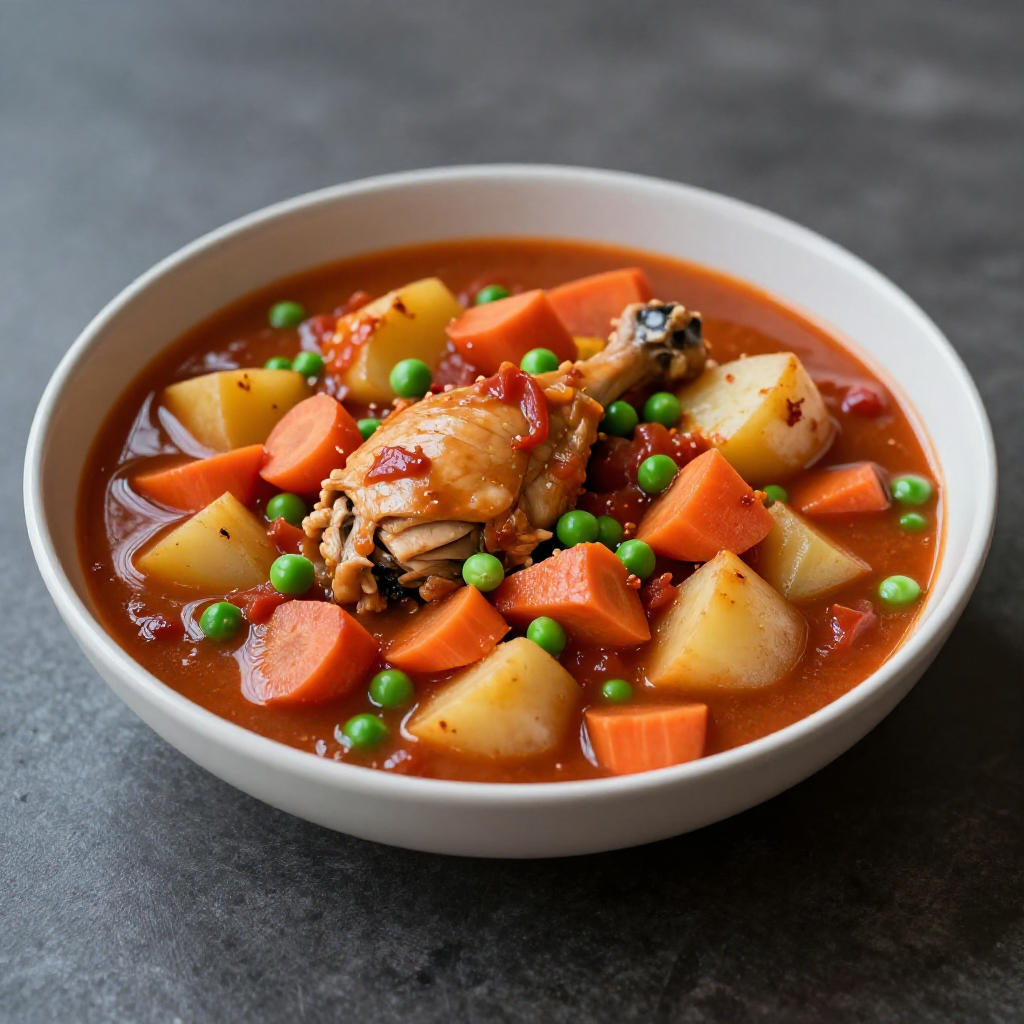 Chicken Afritada sa Gata