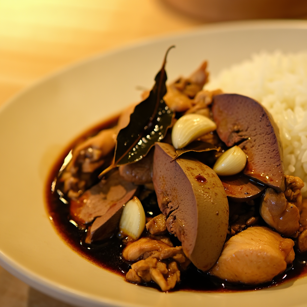 Chicken and Liver Adobo