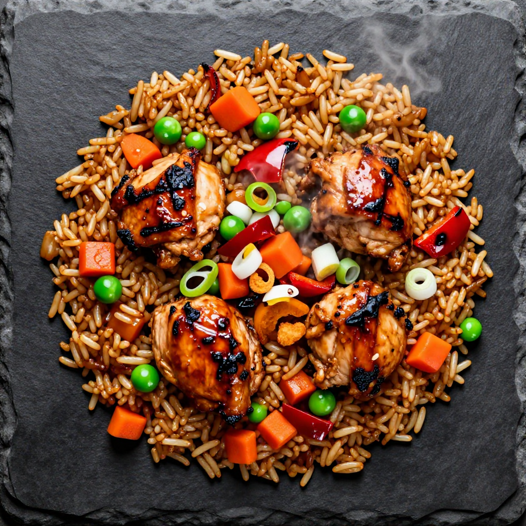 Chicken Barbecue Fried Rice