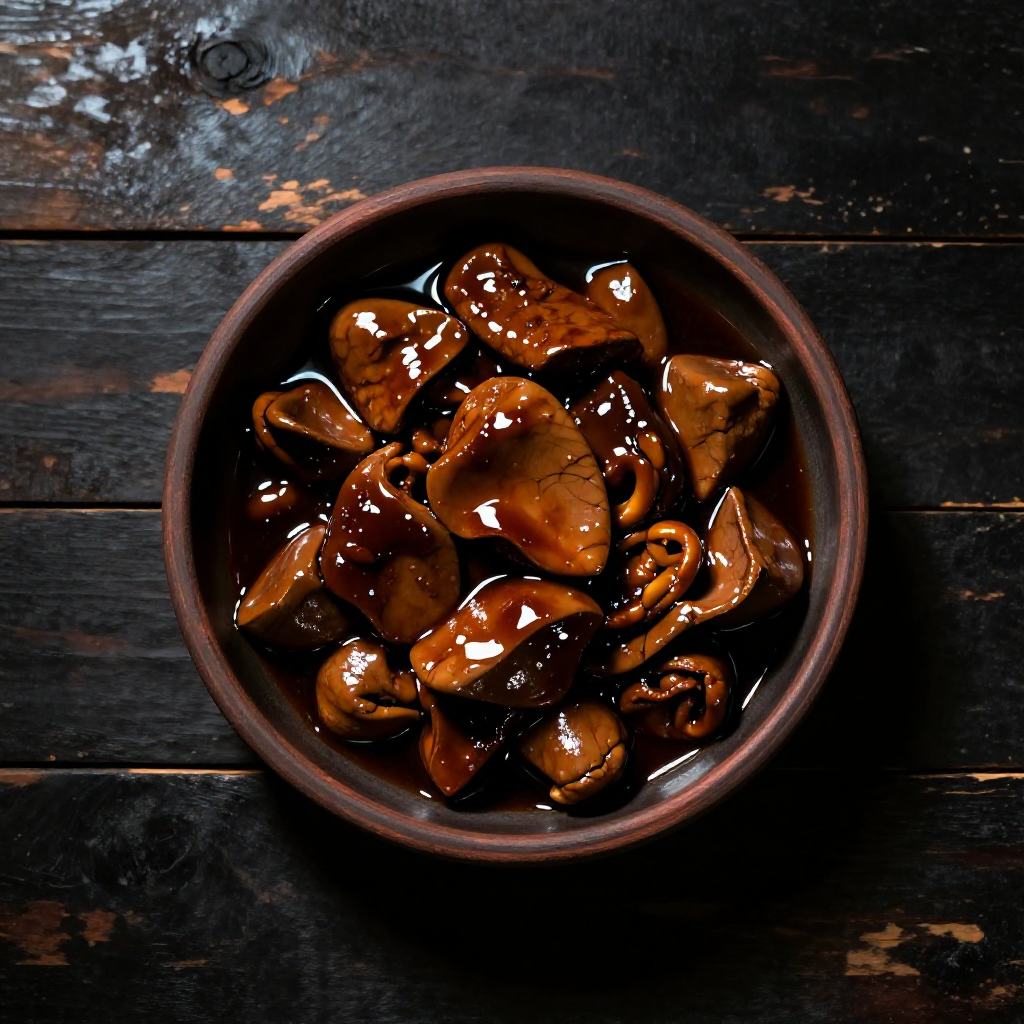 Chicken Liver and Gizzard Adobo
