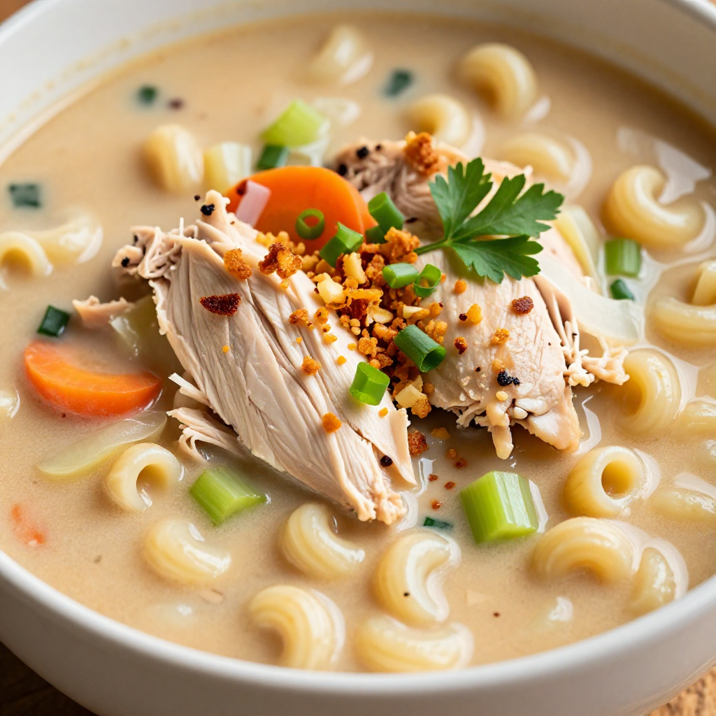 Filipino Chicken Macaroni Sopas