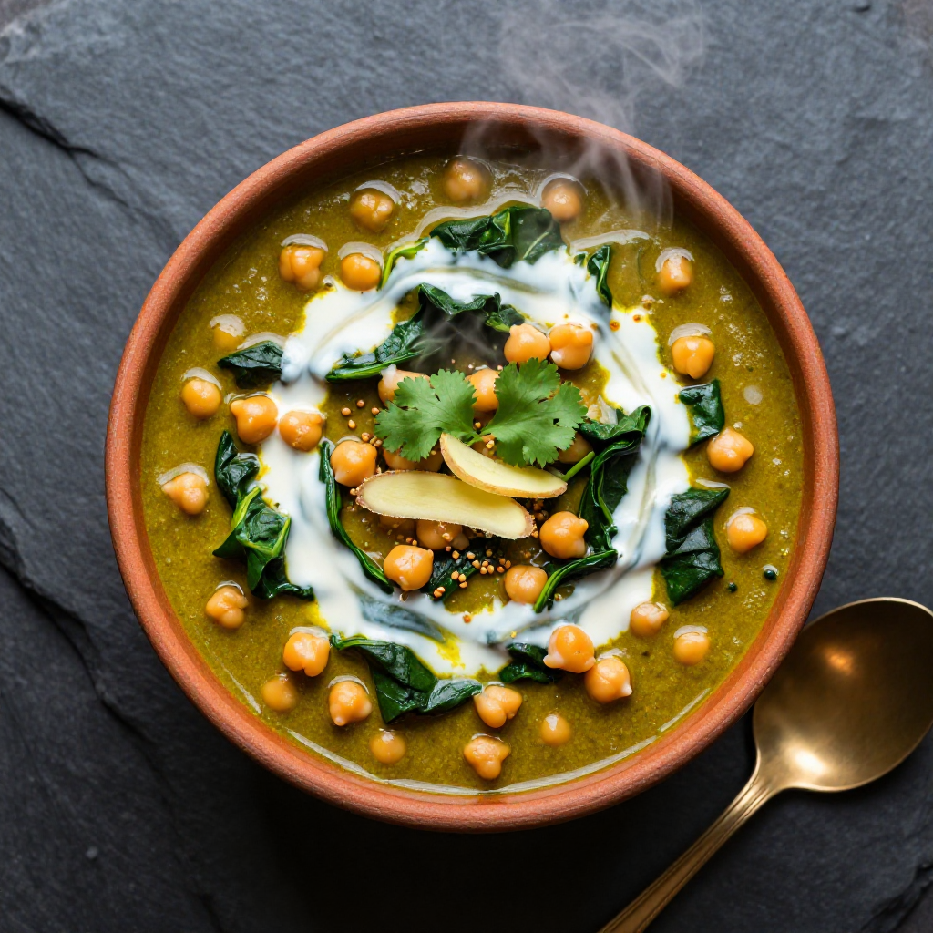 Chickpea and Spinach Curry