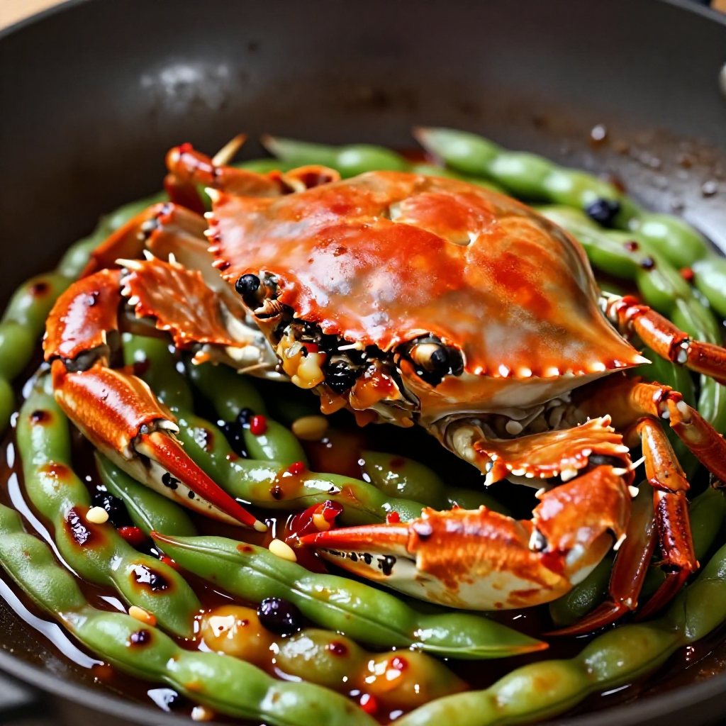 Chili Crab with String Beans