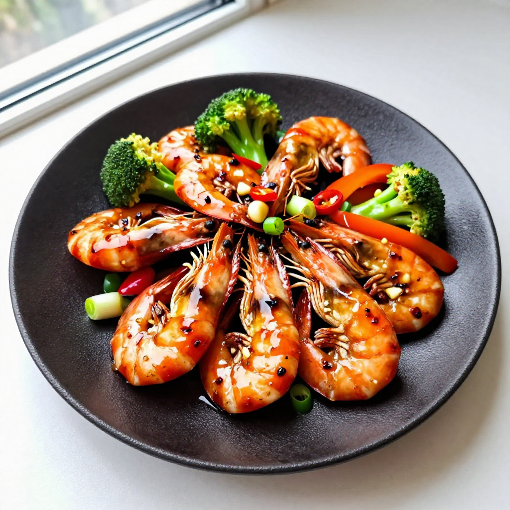 Chili Garlic Shrimp Stir Fry