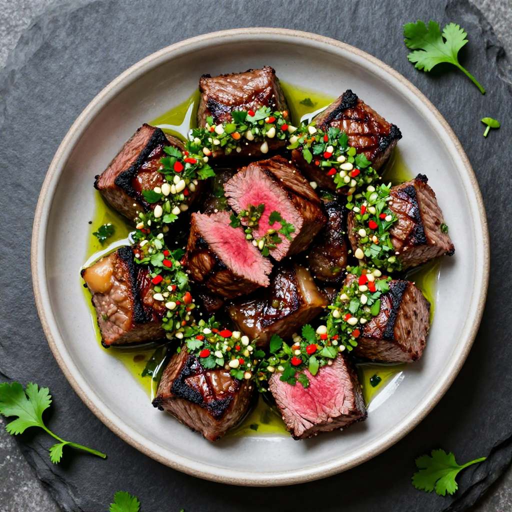Chimichurri Steak Bites