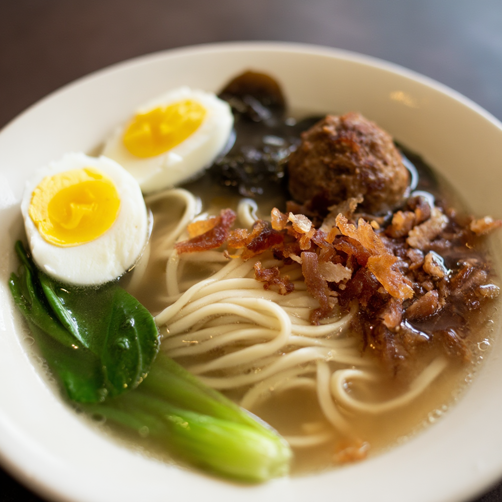 Corned Beef Lomi Batangas Style
