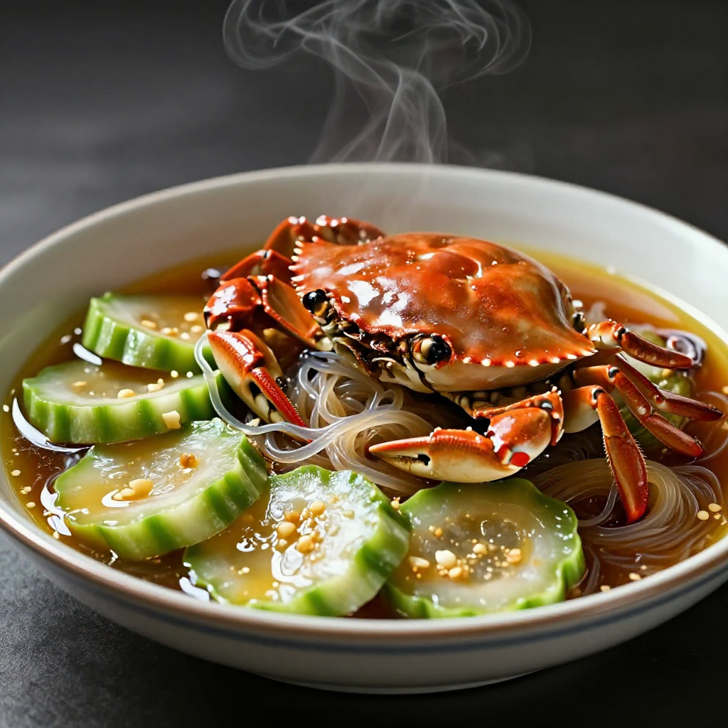 Crab with Misua and Patola