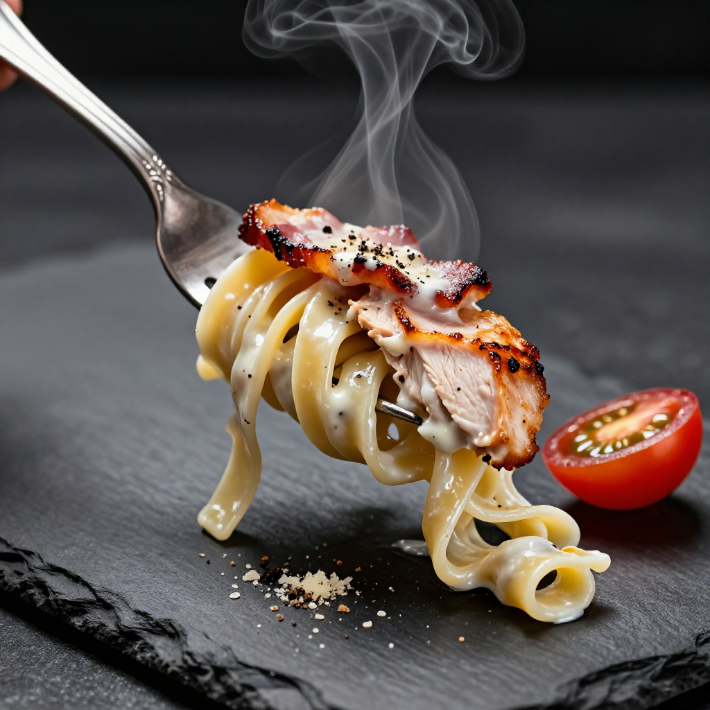 Creamy Chicken Pasta with Bacon