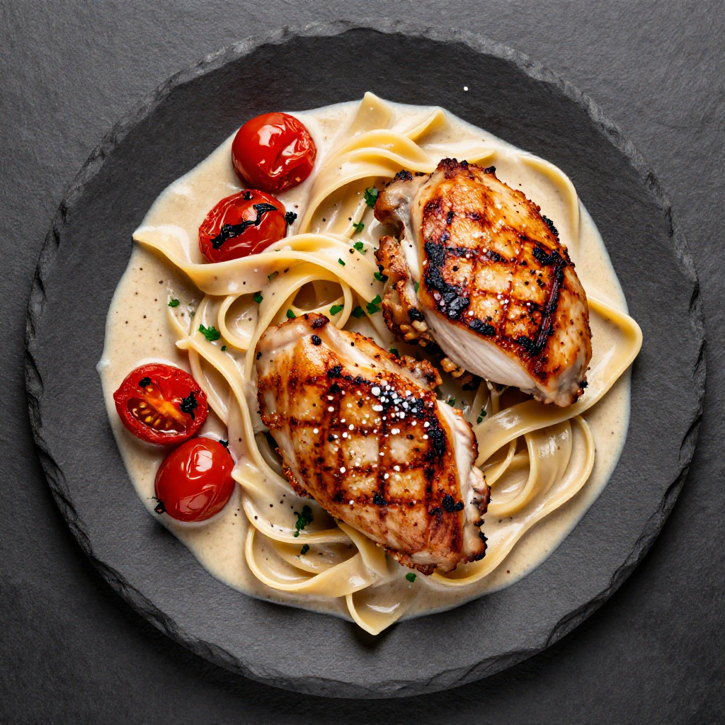 Creamy Garlic Parmesan Chicken Pasta