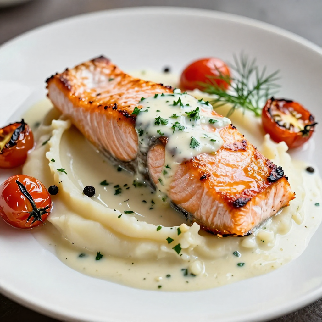Creamy Garlic Salmon