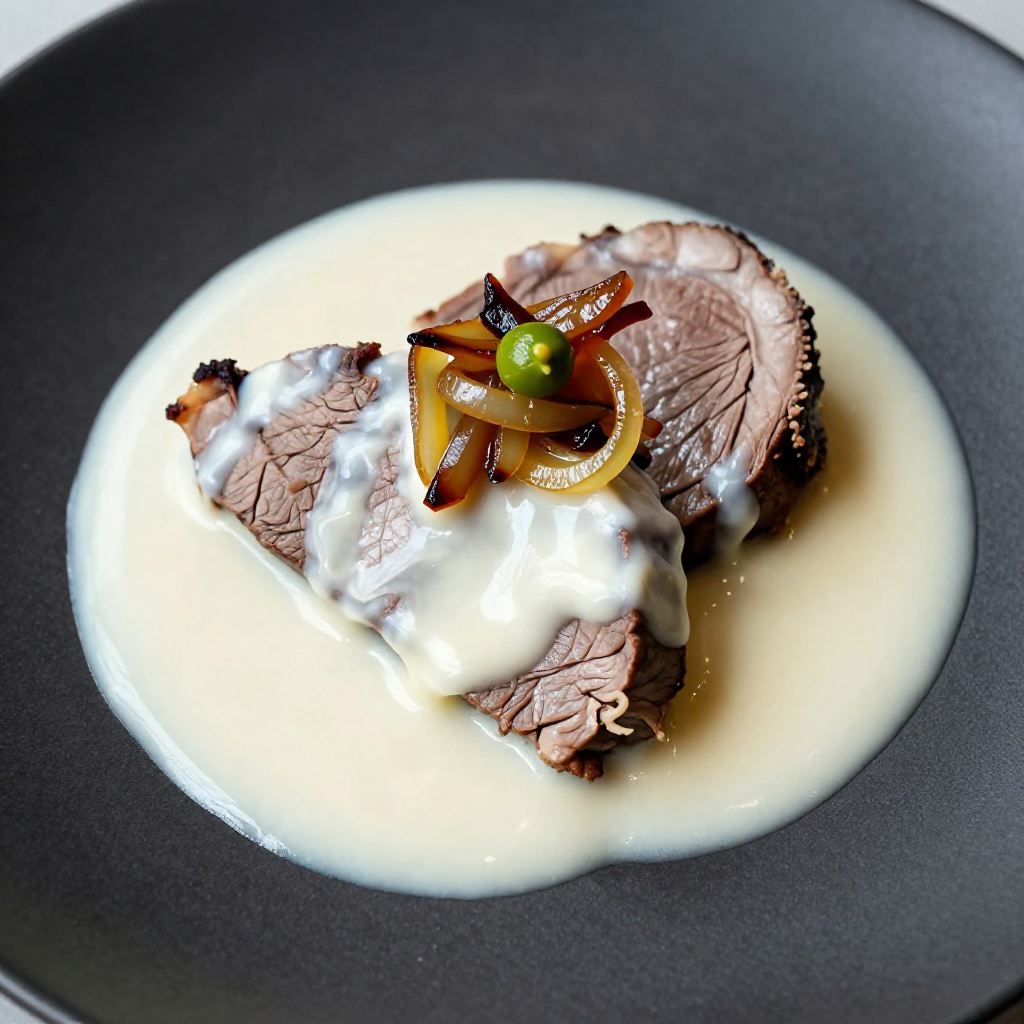 Creamy Lengua in White Sauce