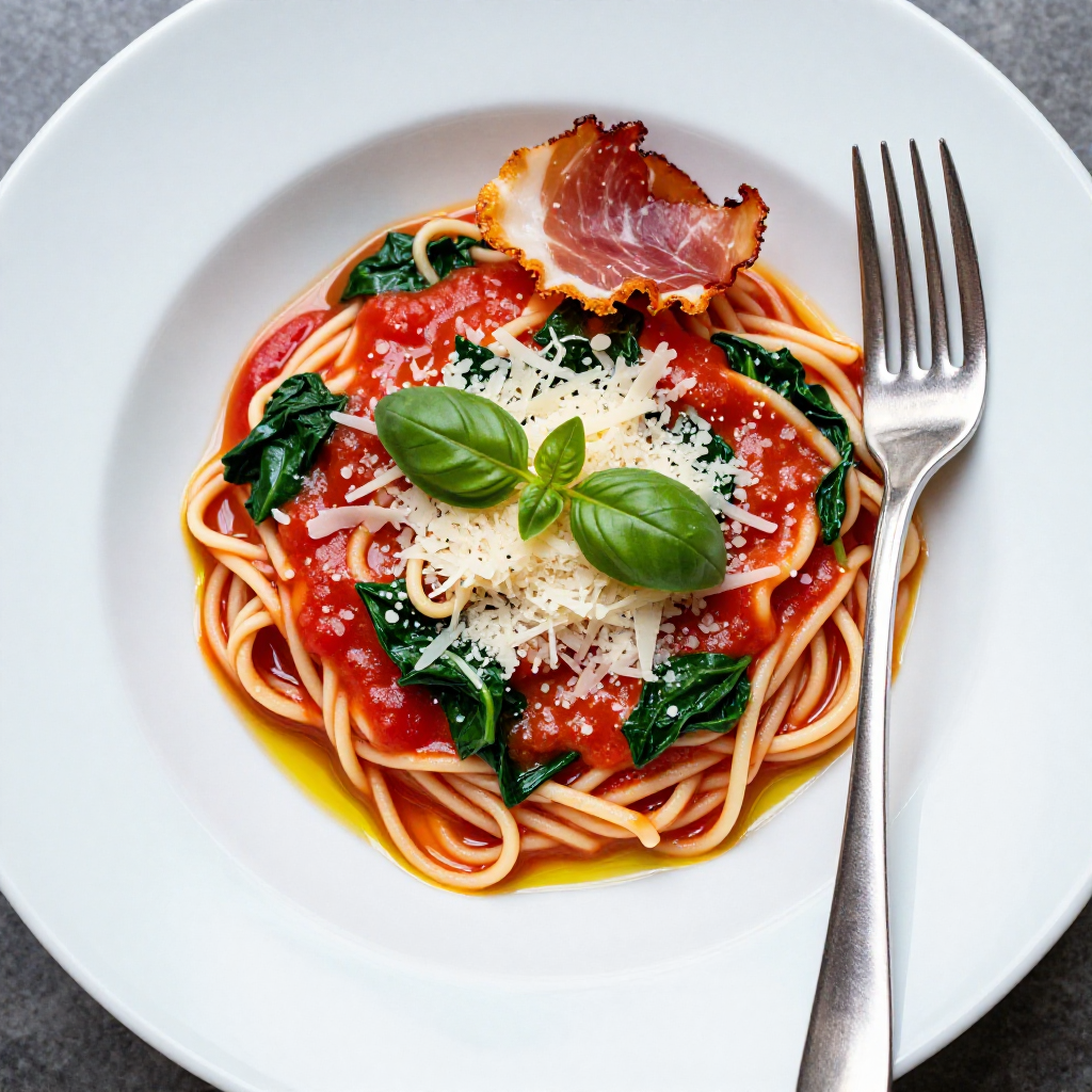 Creamy Tomato Spinach Pasta