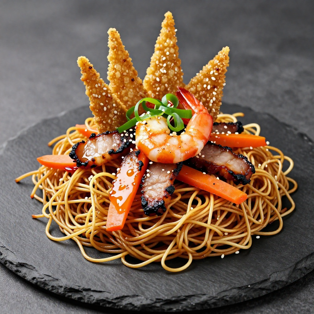 Crispy Pancit Canton Noodles