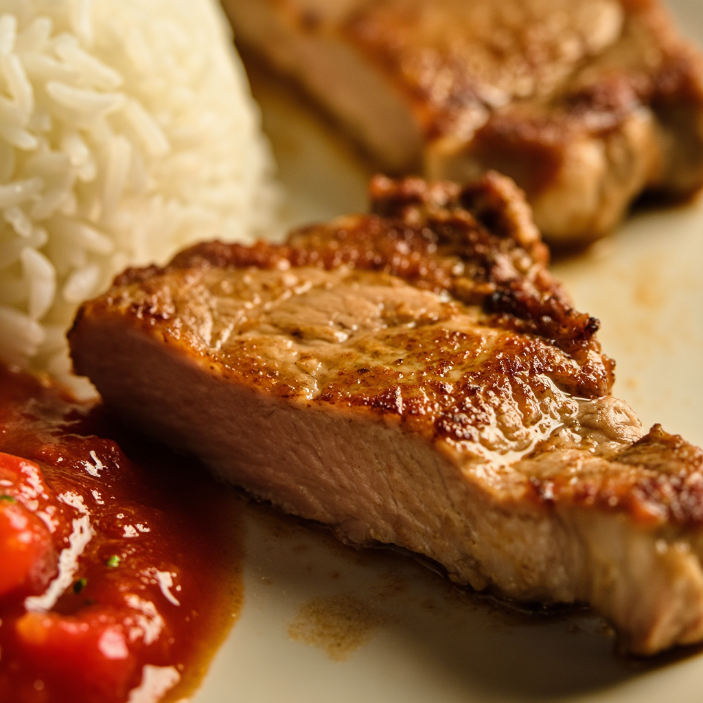 Deep Fried Seasoned Pork Chop