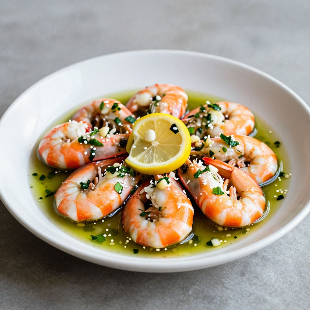 Marinated Shrimp with Lemon Dill Sauce