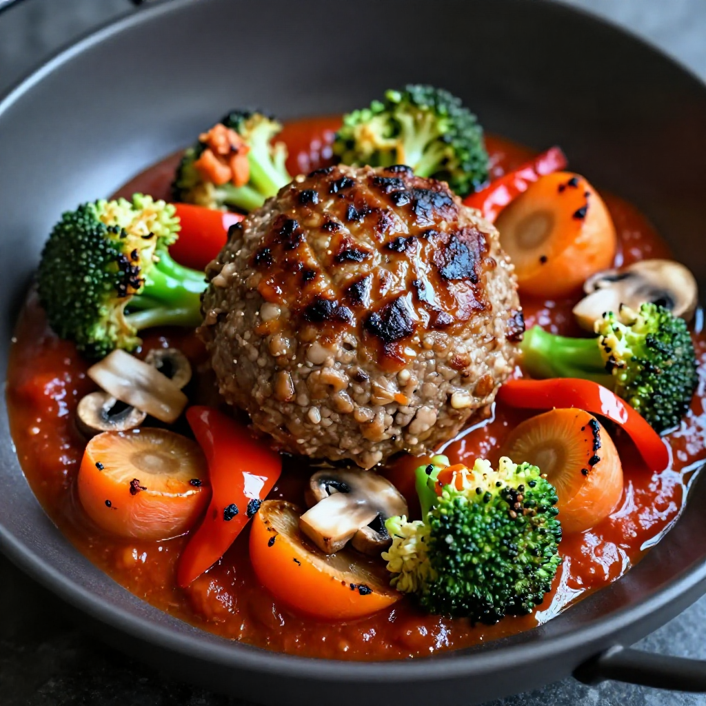Easy Meatball with Mixed Vegetables